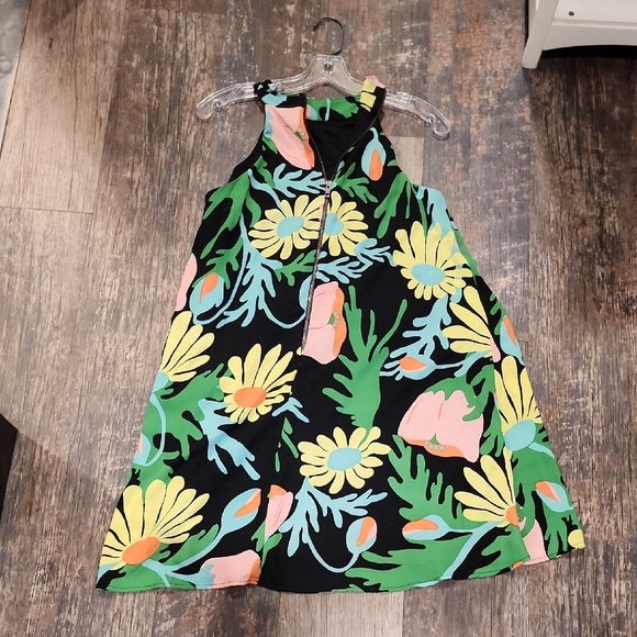 Judith March Black Dress with Floral Print - Picture 6 of 8